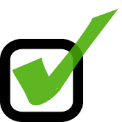 Image of a Check box with green tick